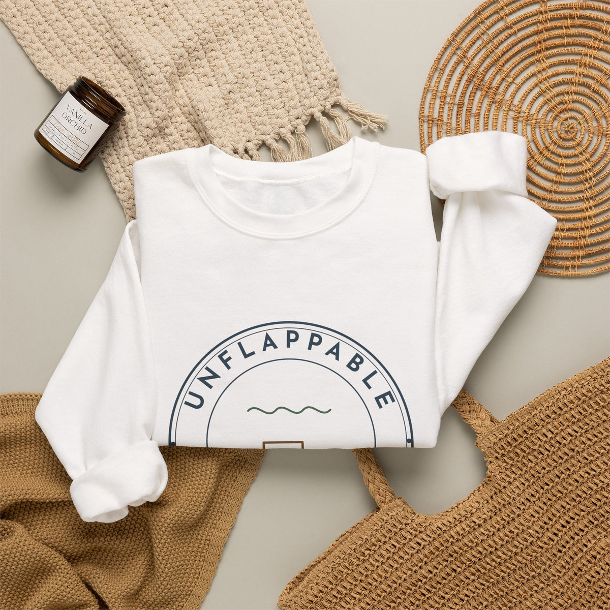 ER Nurse Crewneck Sweatshirt - Unflappable Since Triage Cozy Emergency Nurse Gift