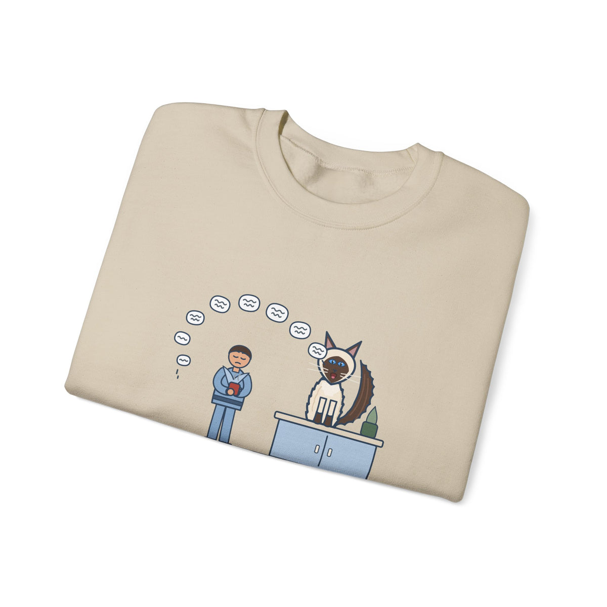 Balinese Cat Crewneck Sweatshirt - The Balinese Replied for Ten Minutes