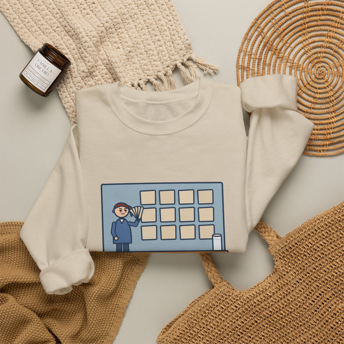 Paint Color Sweatshirt, Spent an Hour Picking One, All Twelve Samples Were Beige, Funny Sample Wall Crewneck