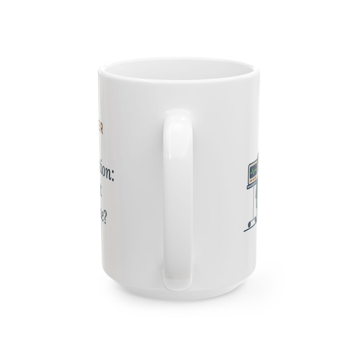 Large 15oz Cardiac Device Clinic Nurse Mug - Ballgame on the Pacemaker Nurse Gift