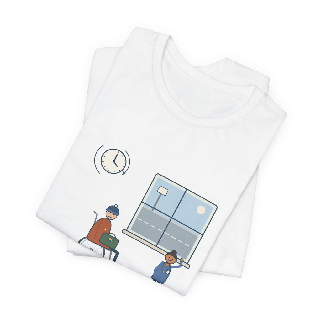 Med-Surg Nurse T-Shirt - The Discharge Is Done. The Ride Is On the Way. Funny Floor Nurse Tee