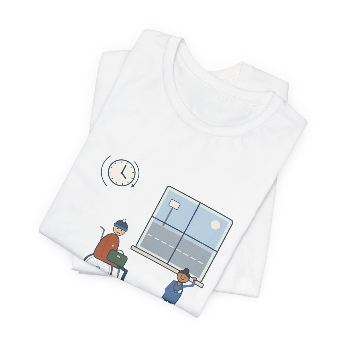 Med-Surg Nurse T-Shirt - The Discharge Is Done. The Ride Is On the Way. Funny Floor Nurse Tee