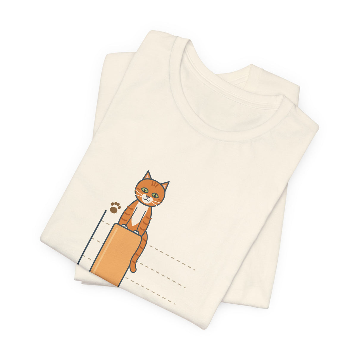 Orange Cat T-Shirt - Statistically, I'm a Boy. Funny Ginger Cat Owner Tee