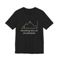 Colorado Hiking T-Shirt - Breathing Thin Air on Purpose High Altitude Summer Tee