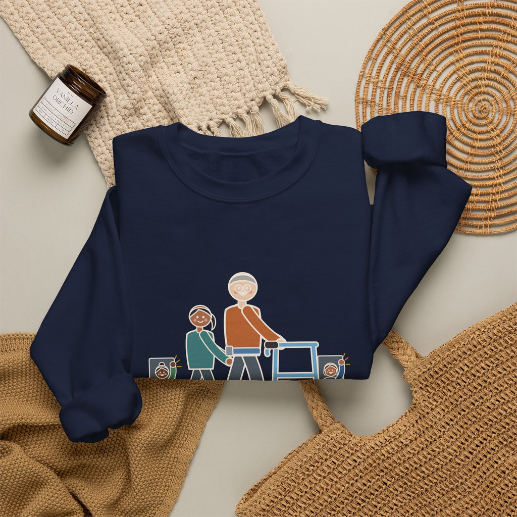 Inpatient Rehab Crewneck Sweatshirt - Ten Feet With the Walker Nurse Gift