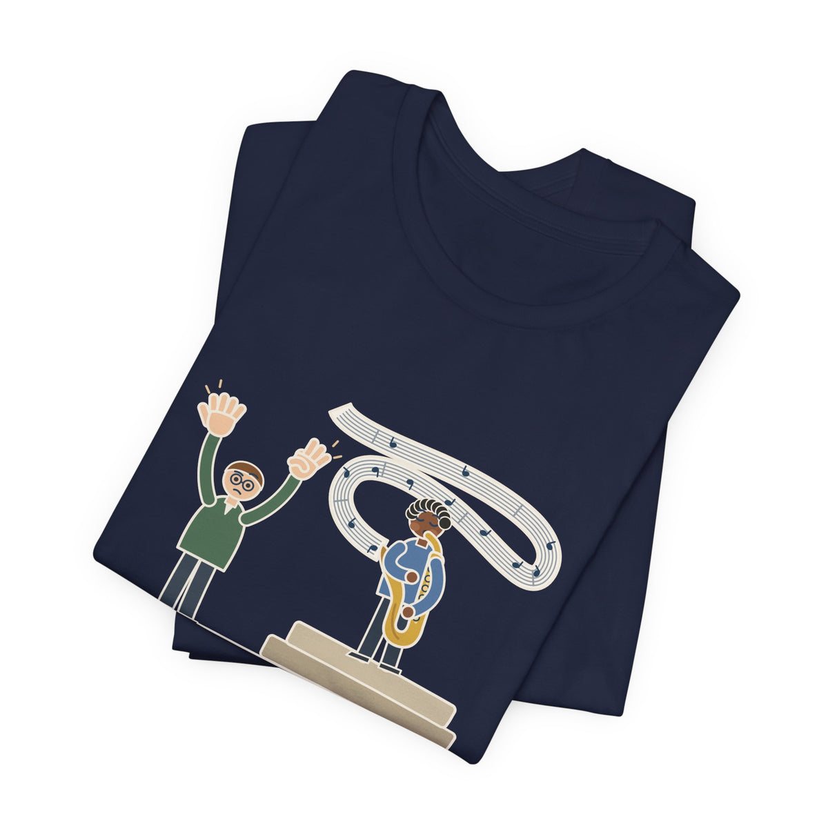 School Jazz Band Director T-Shirt - Solo Section: Eight Bars, The Sax Took Thirty-Two Funny Tee