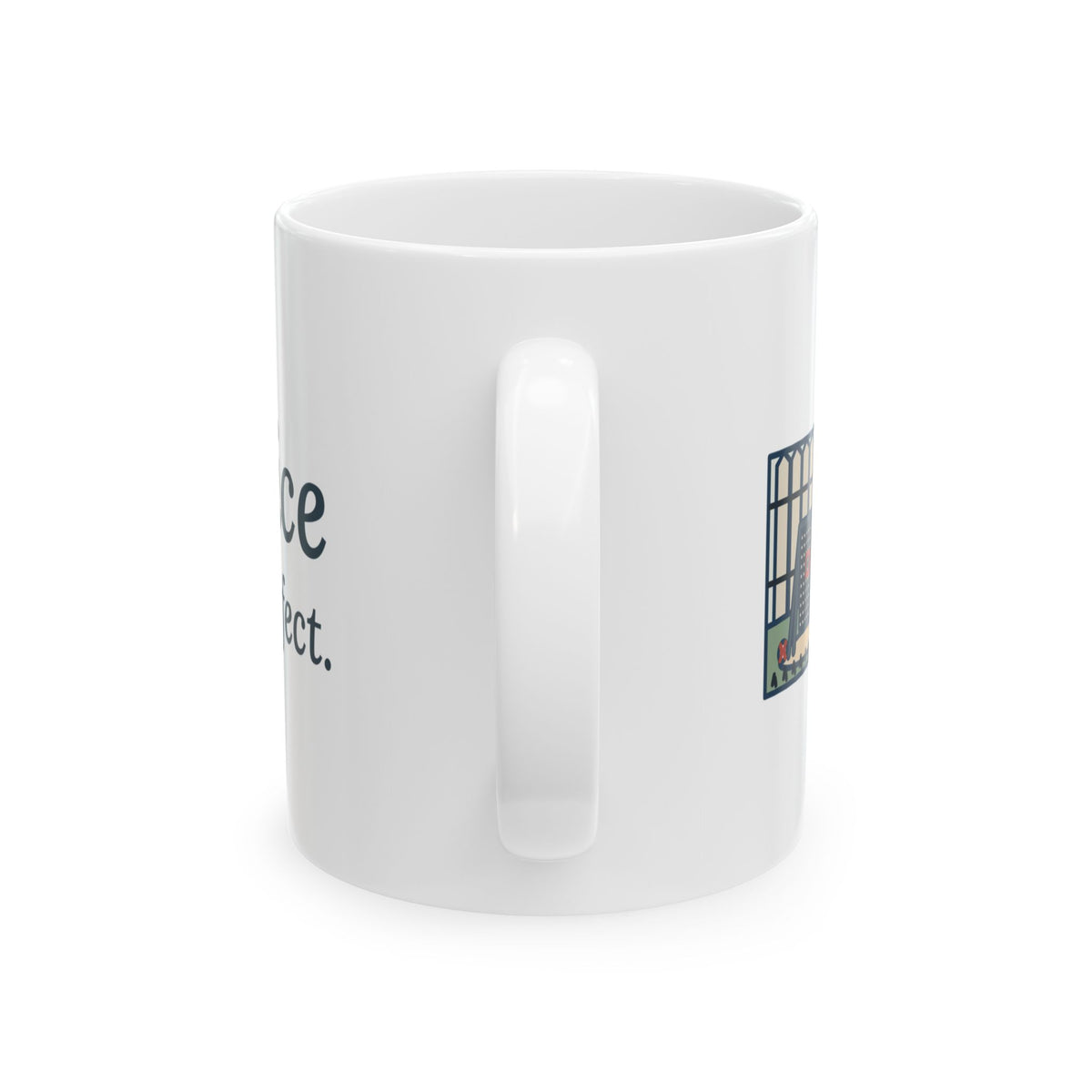 Practice Makes Perfect Mug, Youth Sports Proverb Coffee Mug 11oz, Backyard Practice