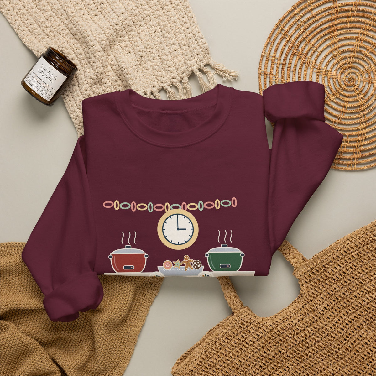 Night Shift Nurse Crewneck Sweatshirt - Holiday Potluck Starts at 0300, Gift for Nurses Working the Holiday Shift