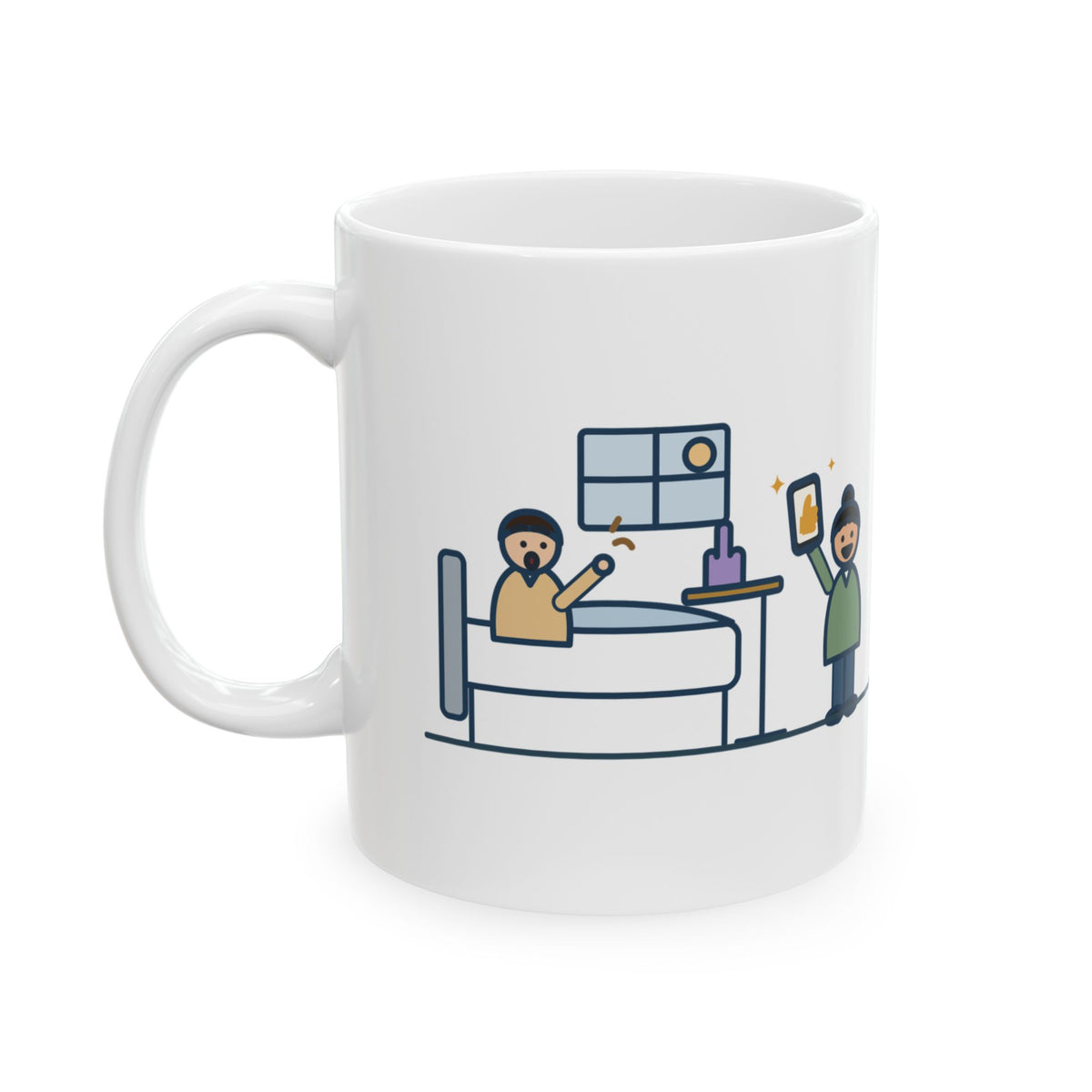 SICU Nurse Mug, First Question When He Woke Up, Did My Team Win, Funny Coffee Mug 11oz