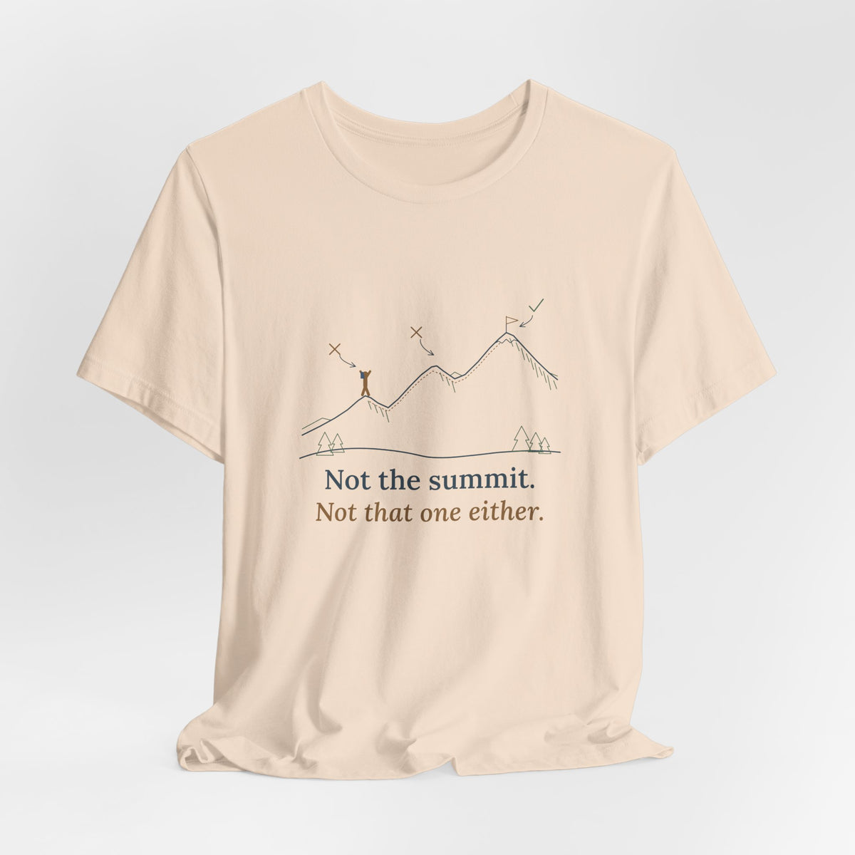 Colorado 14ers T-Shirt - Not the Summit. Not That One Either. Funny Hiking Tee