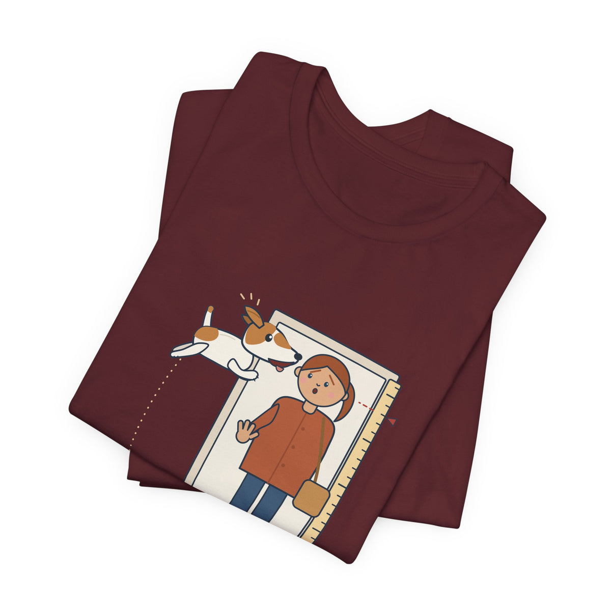 Jack Russell Terrier T-Shirt - Jumps Up Face to Face to Say Hello Funny JRT Tee
