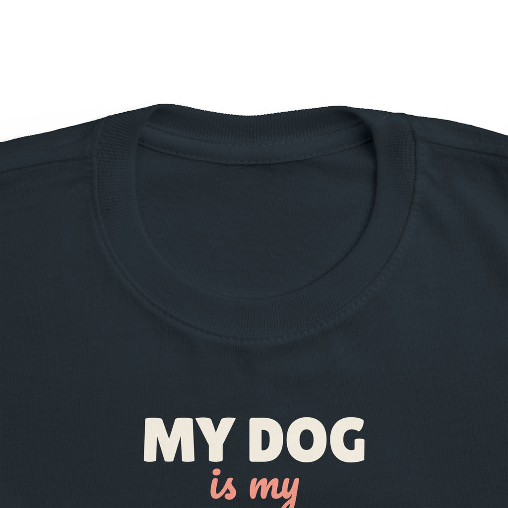 My Dog Is My Sibling Toddler T-Shirt, Funny Dog Lover Kid Tee
