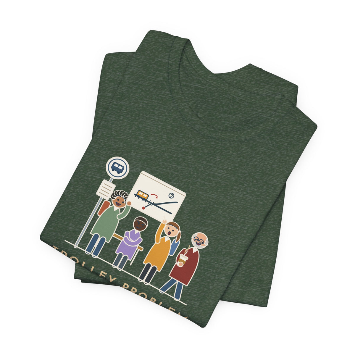 Philosophy Teacher T-Shirt - Trolley Problem on Friday, Still Arguing at the Bus Stop Monday