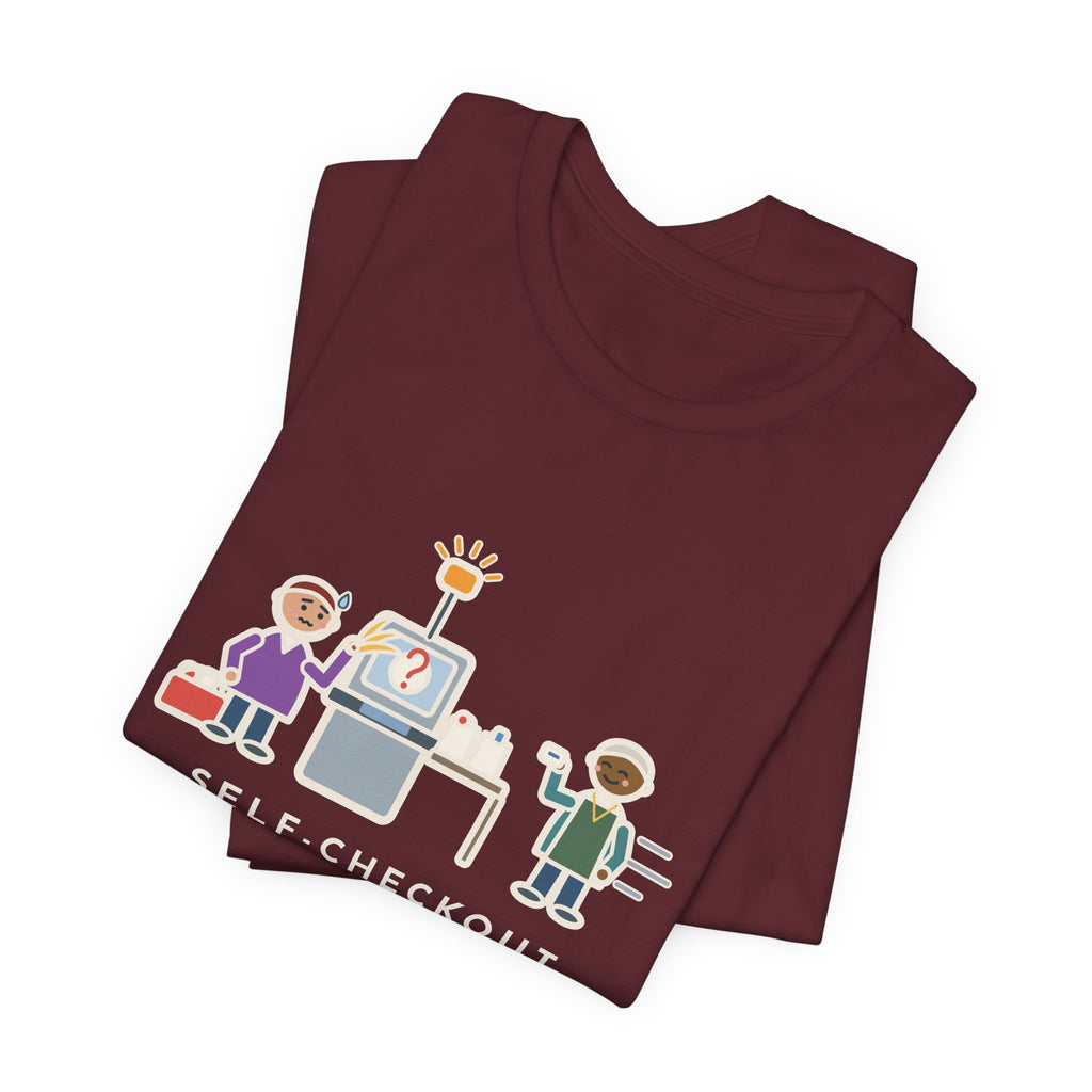 Funny Self-Checkout T-Shirt, Twelve Items, Called for Help on Eleven of Them, Checkout Lane Tee