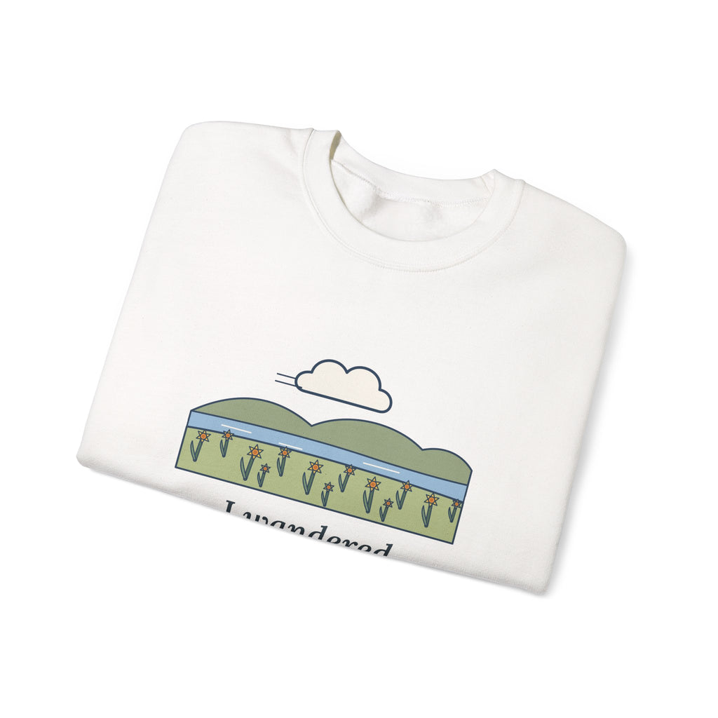 I Wandered Lonely as a Cloud Sweatshirt, Spring Wordsworth Quote Crewneck with Daffodil Meadow
