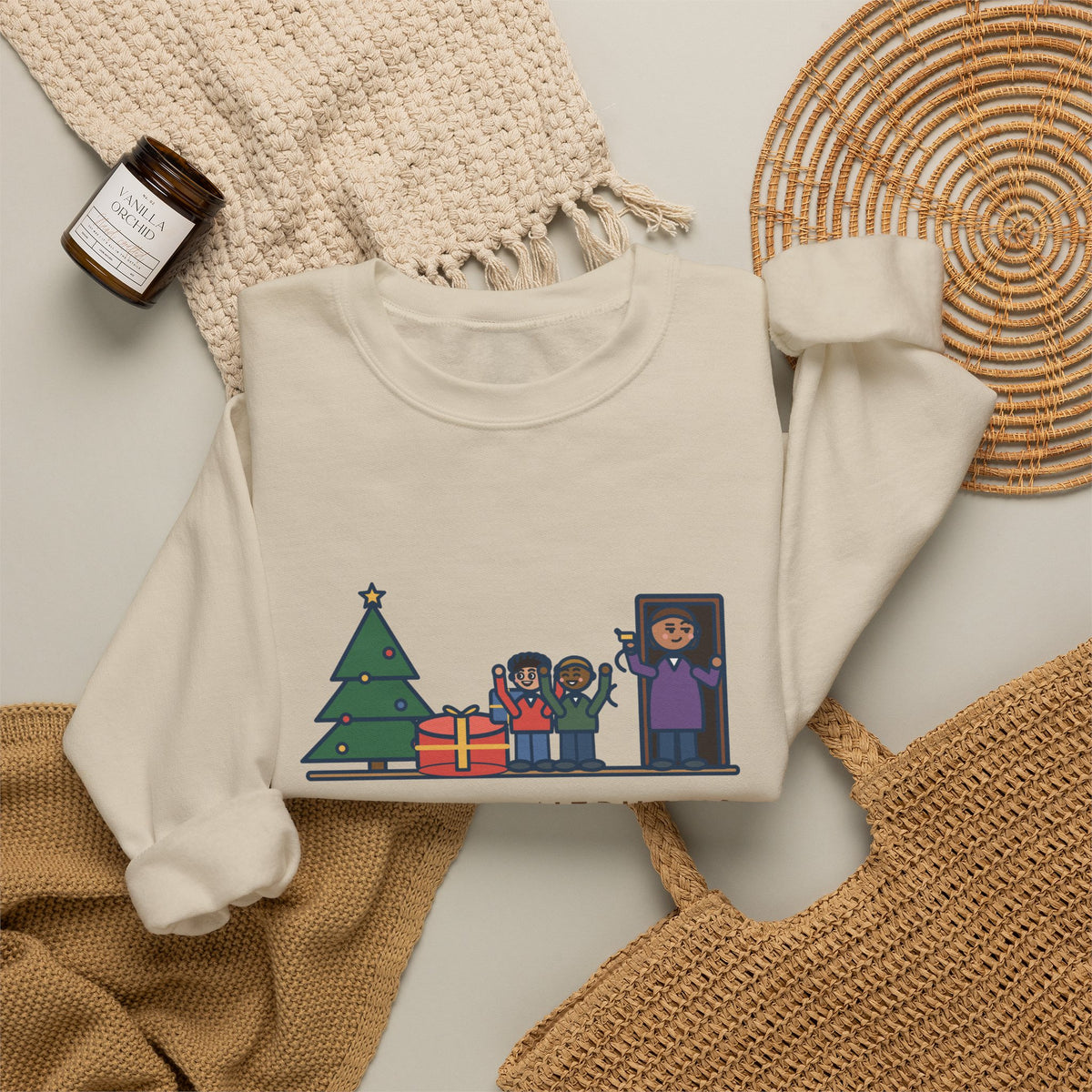 Aunt and Uncle Sweatshirt, Gave the Nephews a Drum Set, Left Before They Opened It, Funny Quick Exit Crewneck