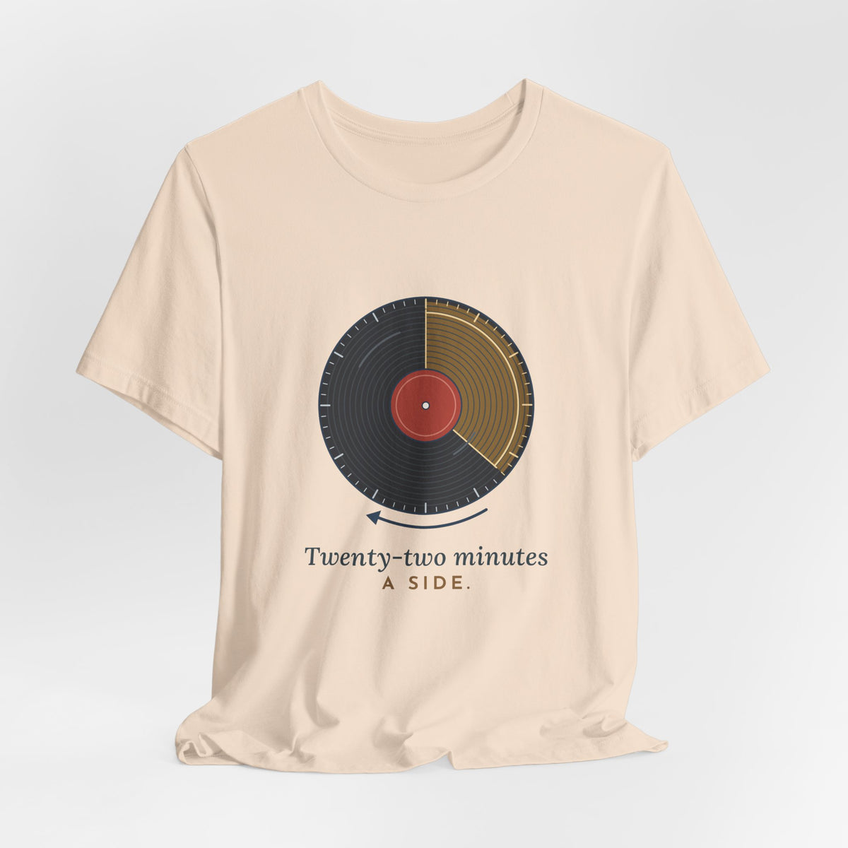 Vinyl Record T-Shirt - Twenty-Two Minutes a Side Record Collector Tee
