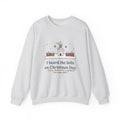 I Heard the Bells on Christmas Day Sweatshirt, Christmas Longfellow Quote Crewneck with Village Bell Tower