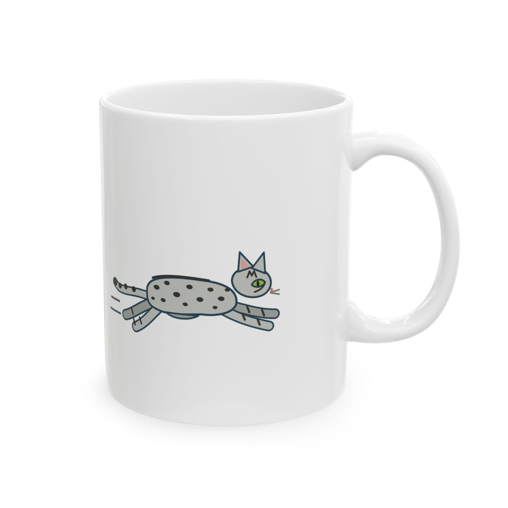 Egyptian Mau Coffee Mug - Thirty Miles an Hour to the Food Bowl