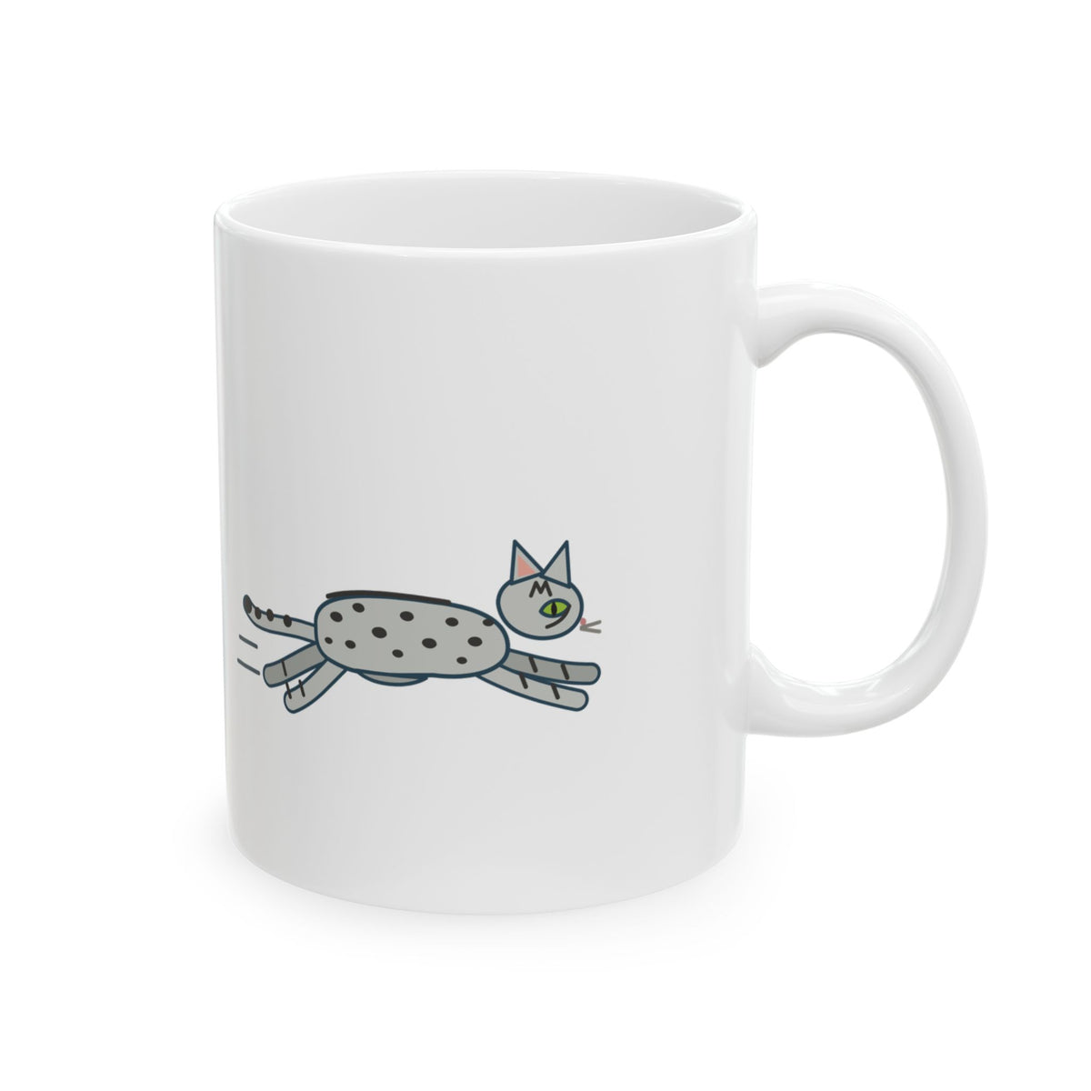 Egyptian Mau Coffee Mug - Thirty Miles an Hour to the Food Bowl