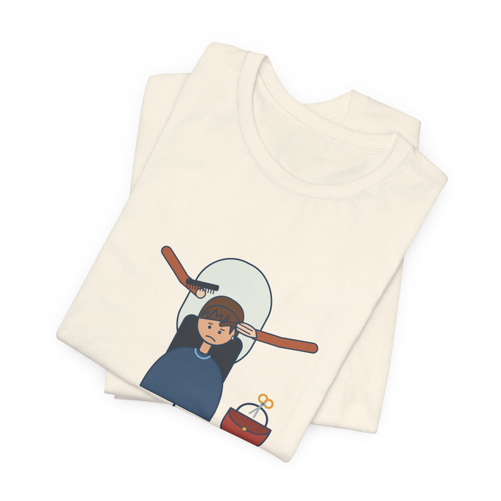 Hairstylist T-Shirt - Who Cut Your Bangs? Oh. You Did. Funny Salon Tee