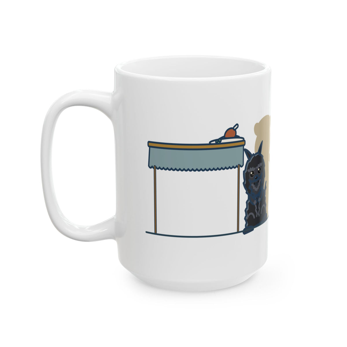 Large 15oz Affenpinscher Mug - Sits Up Like a Tiny Bear