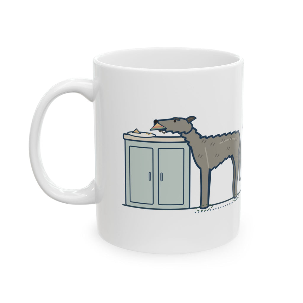 Irish Wolfhound Coffee Mug - Ate the Sandwich Off the Counter Without Lifting a Paw
