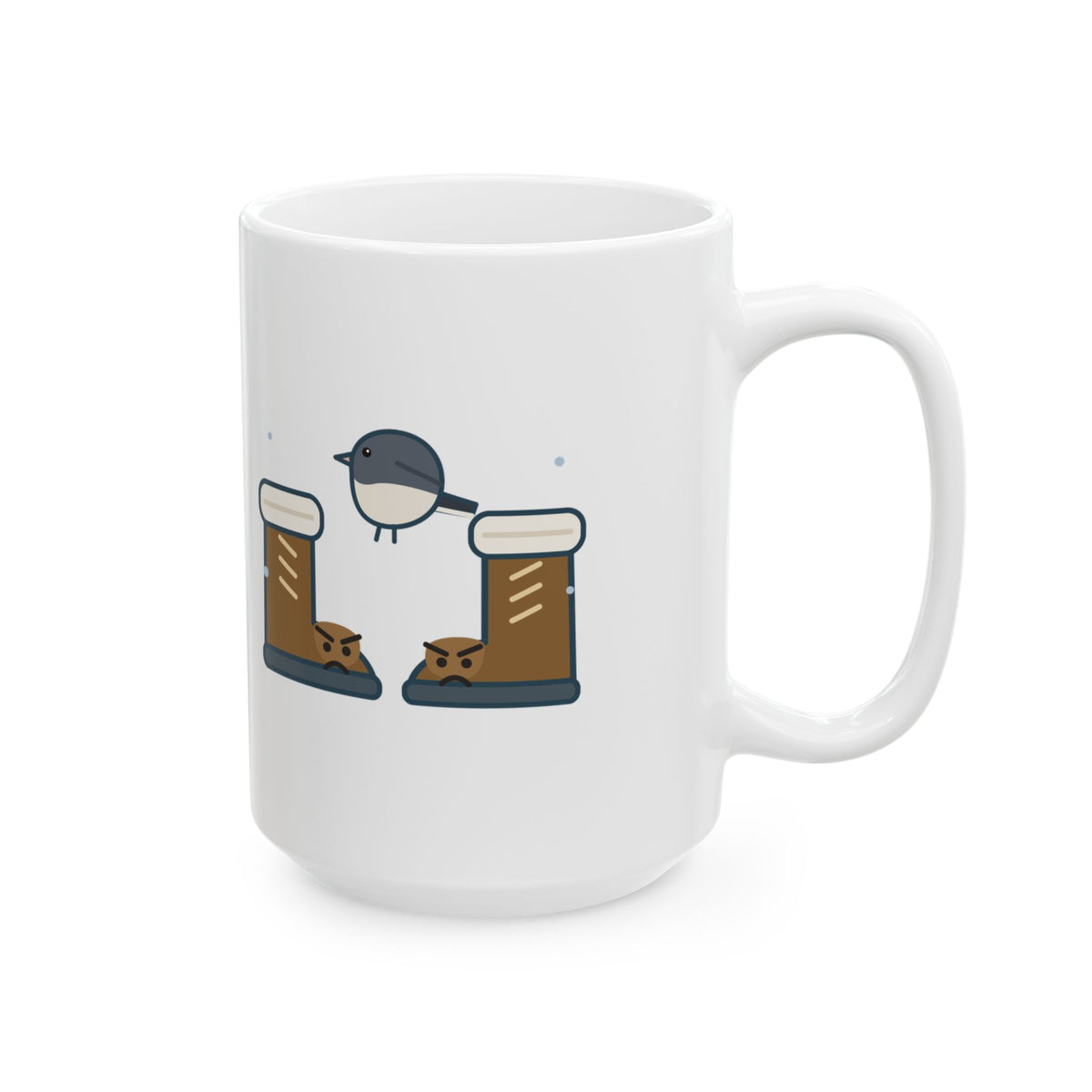 Large 15oz Birders Mug - Counting Juncos Until My Toes File a Complaint Winter Birding Mug