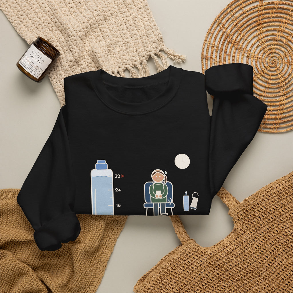 Ultrasound Tech Crewneck Sweatshirt - Drink 32 Ounces. Now Hold It Until I Call You.