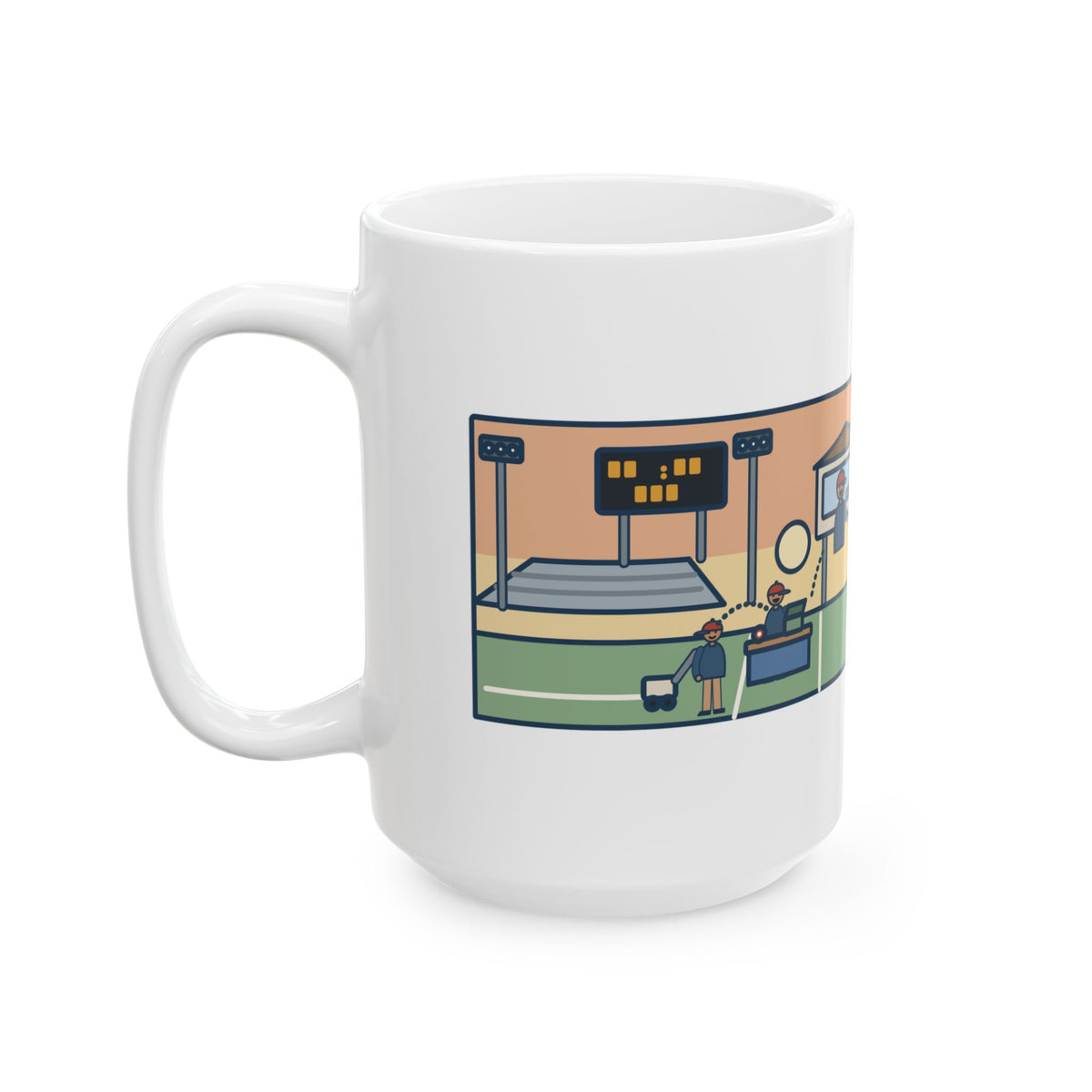 On a Friday, Lined the Field, Sold the Tickets, Then Ran the Clock 15oz Mug, Large Funny Athletic Director Coffee Mug