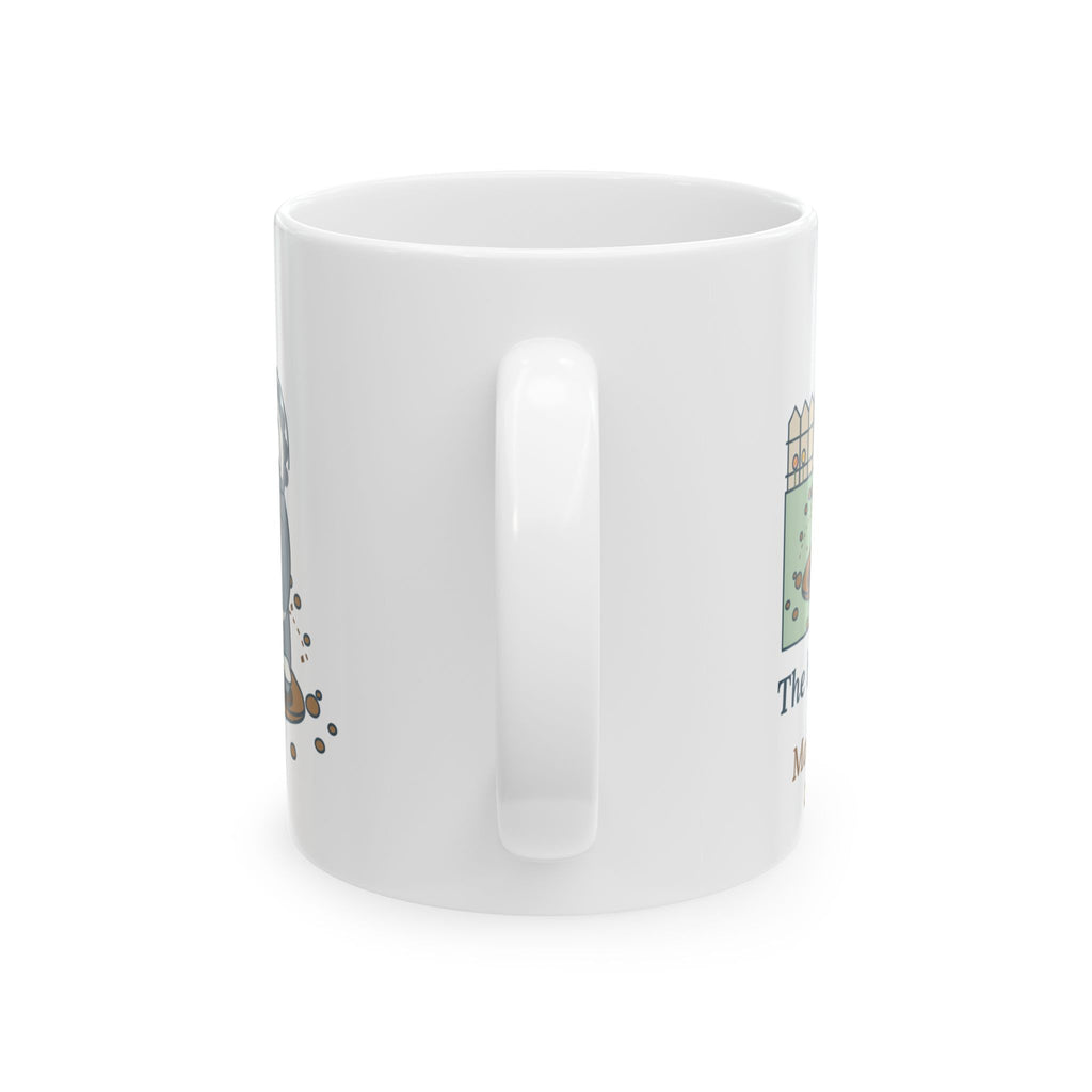 Alaskan Malamute Coffee Mug - The Backyard Has a Malamute-Sized Crater Now 11oz Mug