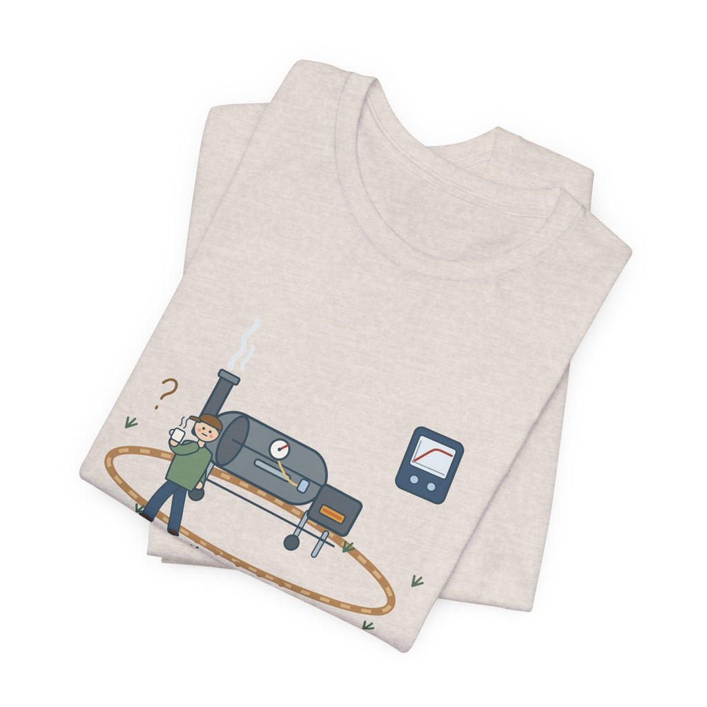 BBQ Smoker T-Shirt - Brisket Stall. Pacing the Yard. Funny Pitmaster Dad Tee
