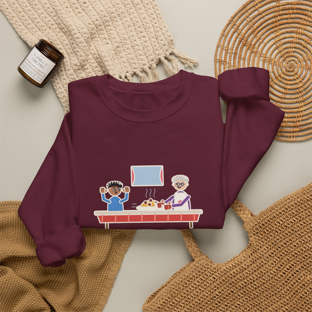 Told Grandma I Already Ate, a Plate Appeared Anyway Sweatshirt, Funny Grandma Crewneck with Grandma's Pasta