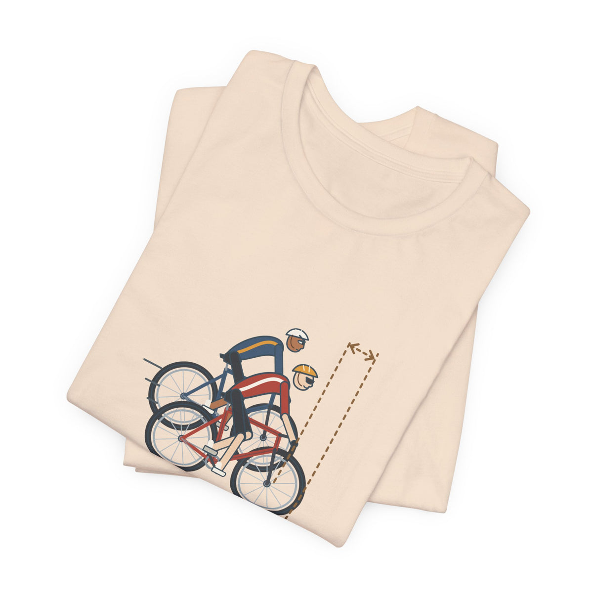 Road Cycling T-Shirt - Stop Half-Wheeling Me. Funny Group Ride Cyclist Tee