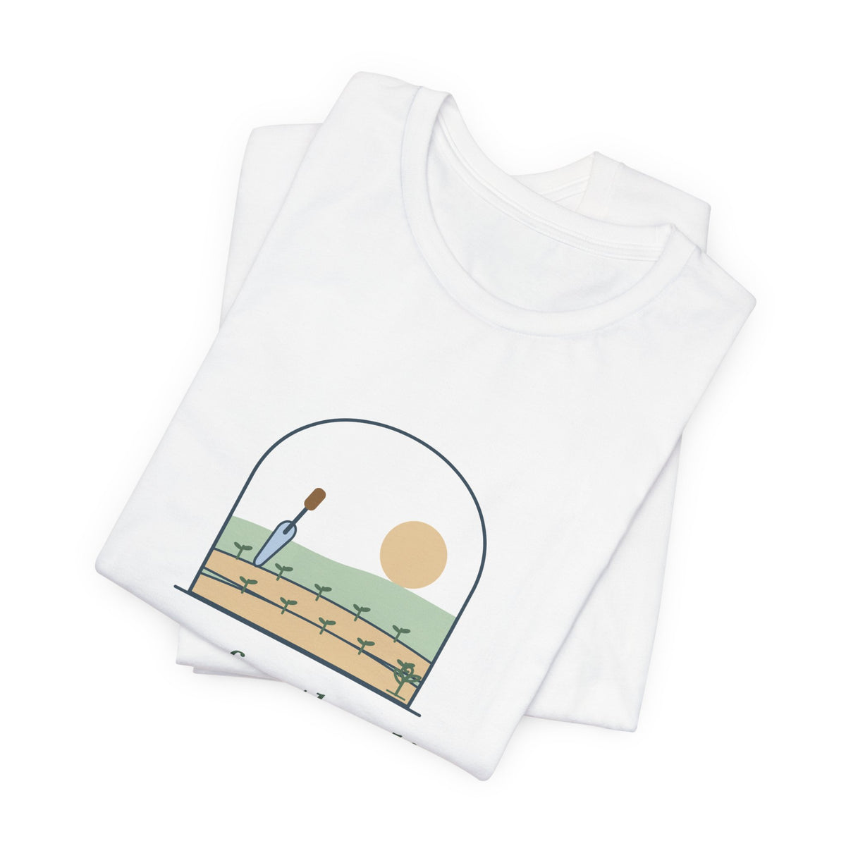 Gardening T-Shirt - Here for the Dirt and the Quiet. Garden Window Tee for Gardeners