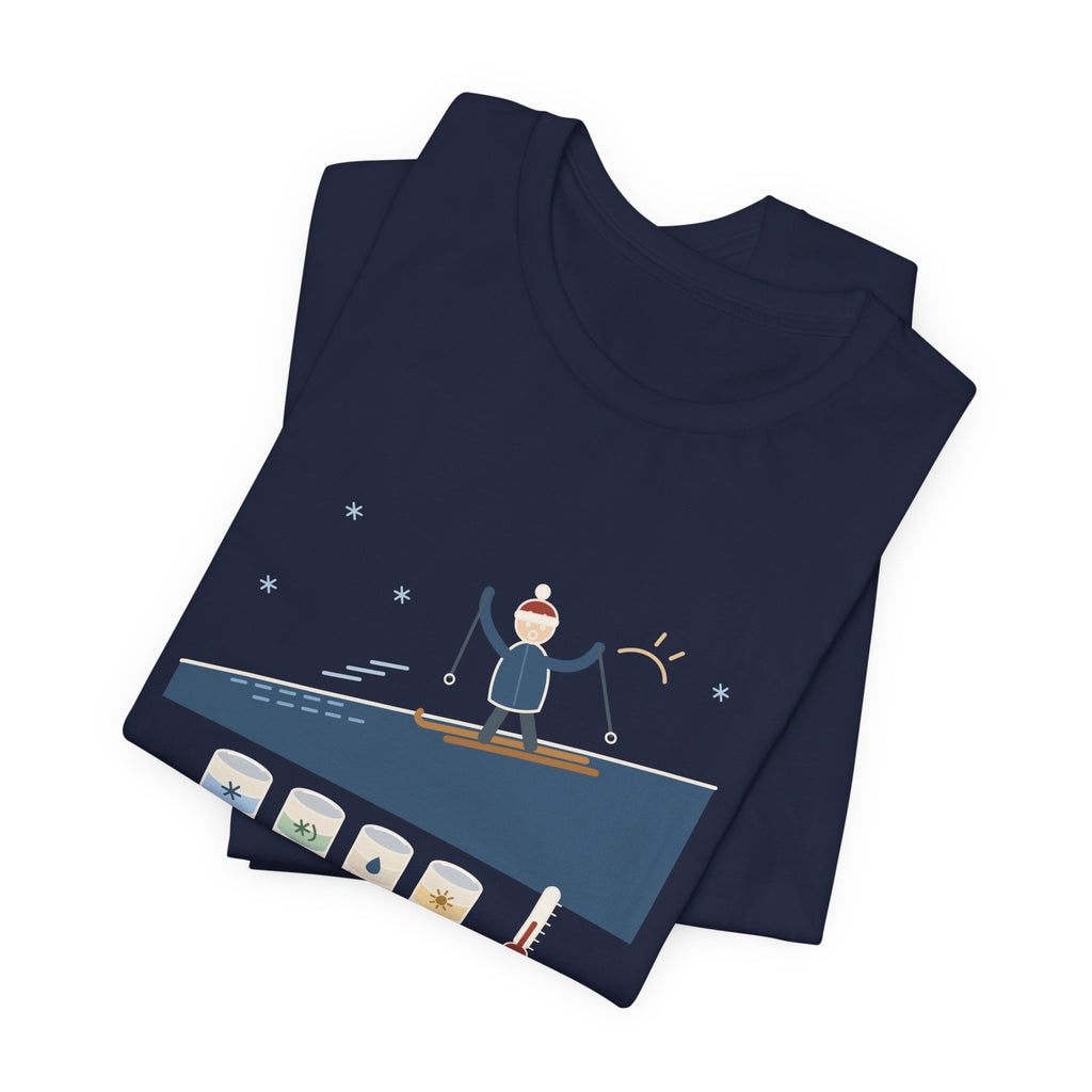 Cross-Country Ski T-Shirt - I Guessed the Wax Wrong. Funny Classic Skiing Tee