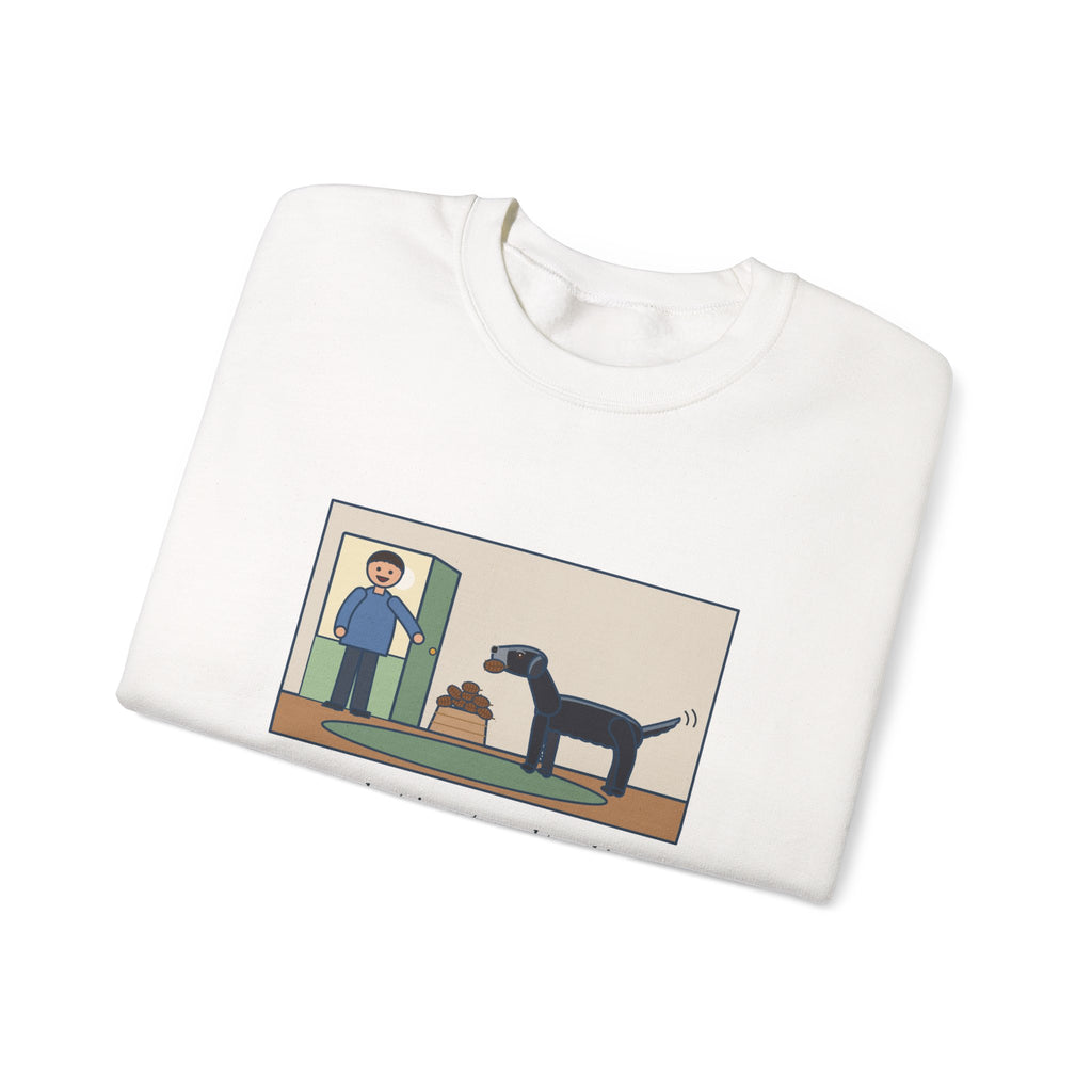 Flat-Coated Retriever Sweatshirt, Turned Ten This Year, Still Brings a Pinecone to the Door Every Time, Funny Homecoming Crewneck