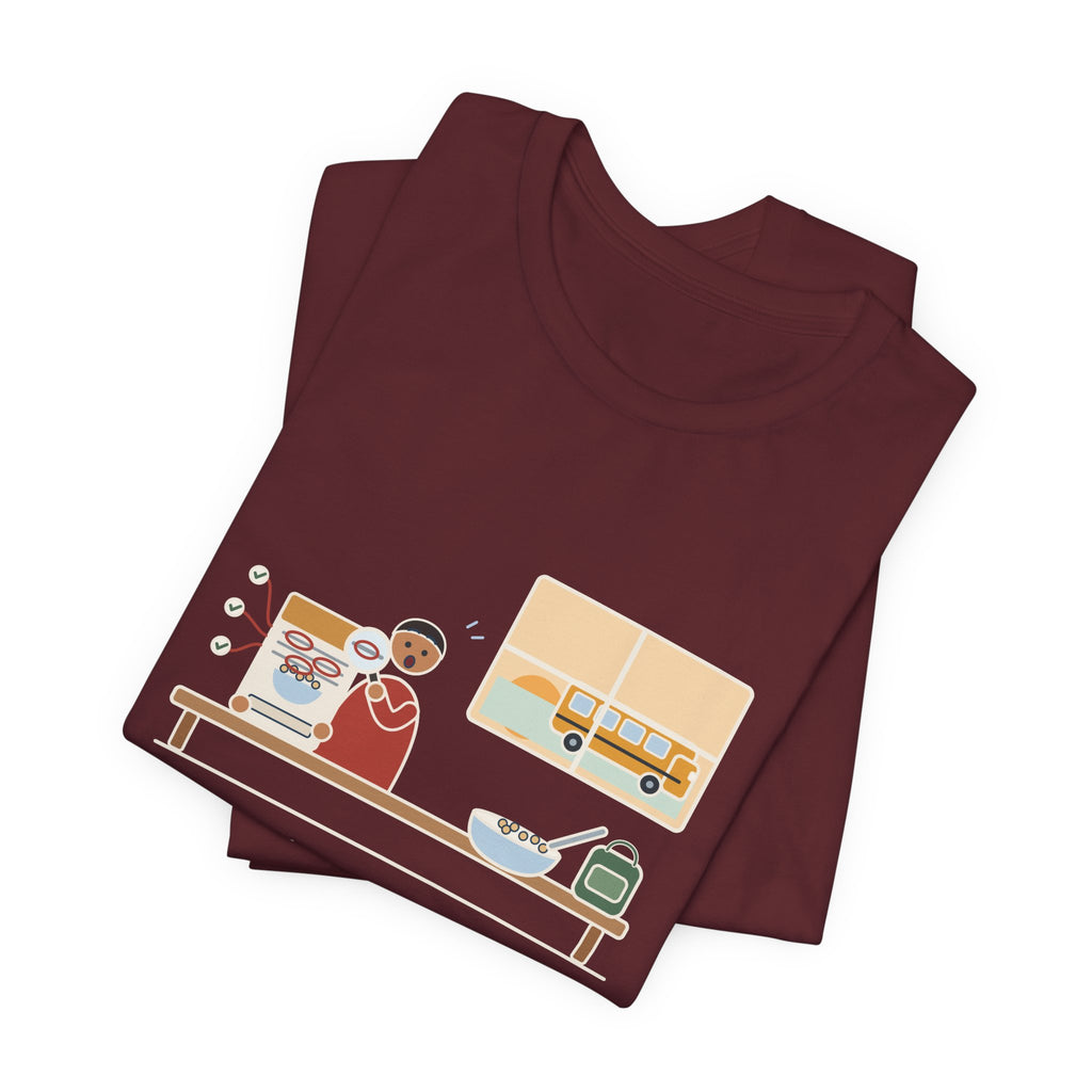Latin Teacher T-Shirt - Found Three Latin Roots on the Cereal Box Before the Bus Came