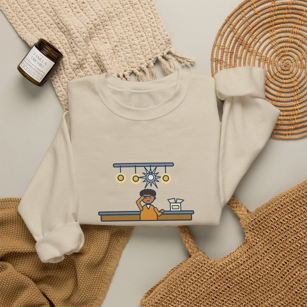 Homeowner Sweatshirt, Replaced One Kitchen Bulb, Now It's Three Warm Lights and One Very Bright One, Funny Kitchen Ceiling Crewneck