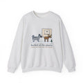 Norwegian Elkhound Crewneck Sweatshirt - Barked at the Plastic Lawn Moose for an Hour