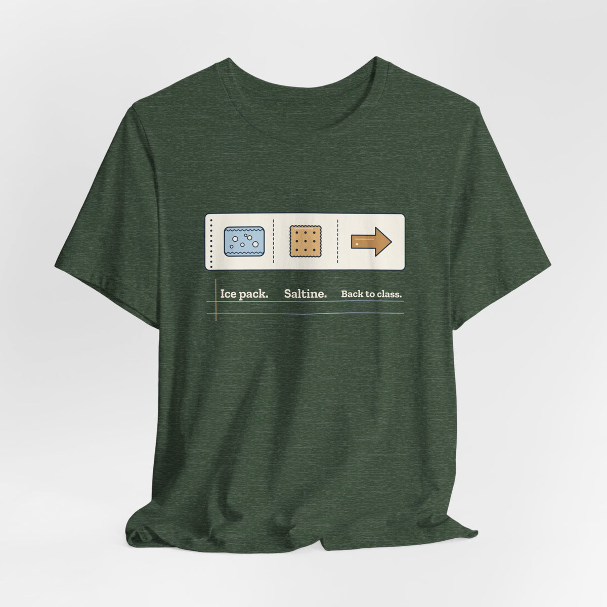 School Nurse T-Shirt - Ice Pack. Saltine. Back to Class. Funny Nurse Tee