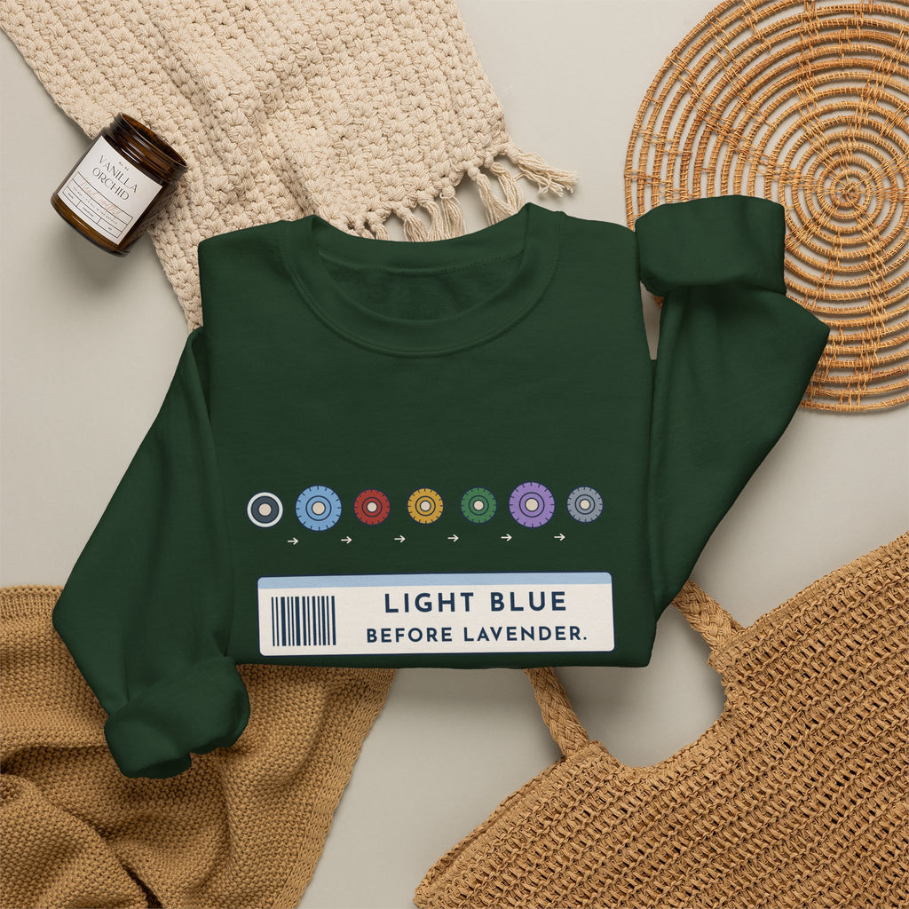 Phlebotomist Crewneck Sweatshirt - Light Blue Before Lavender Lab Gift