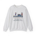 Ran My First 5K, Got Passed by a Dad Pushing Twins Sweatshirt, Funny 5K Runner Crewneck with Double Stroller