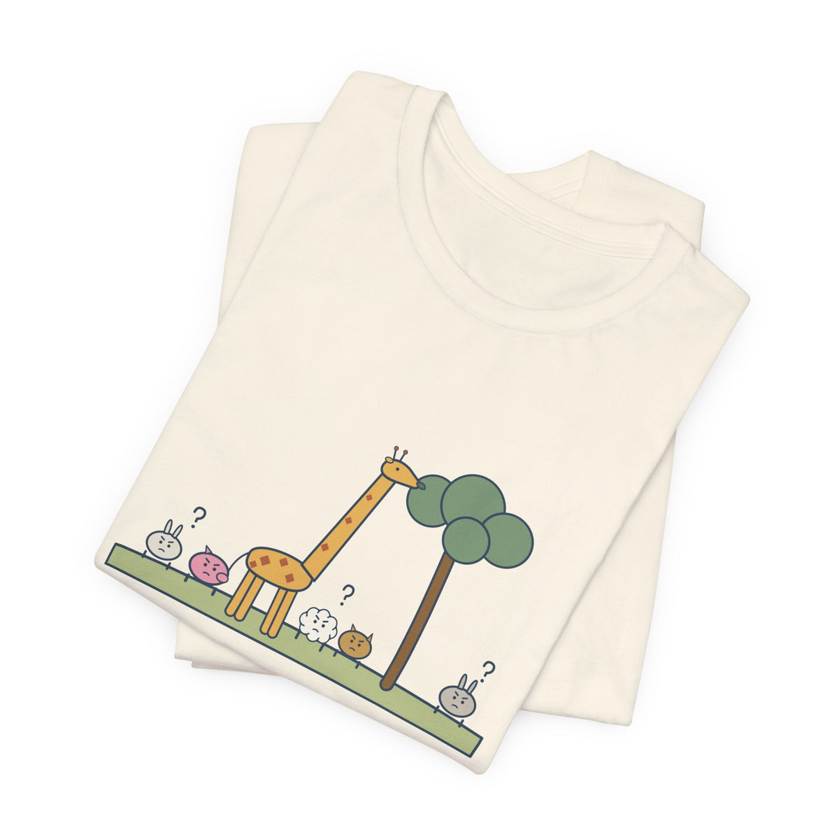 Emerson Quote T-Shirt, To Be Great Is to Be Misunderstood, Wisdom Tall Giraffe Tee