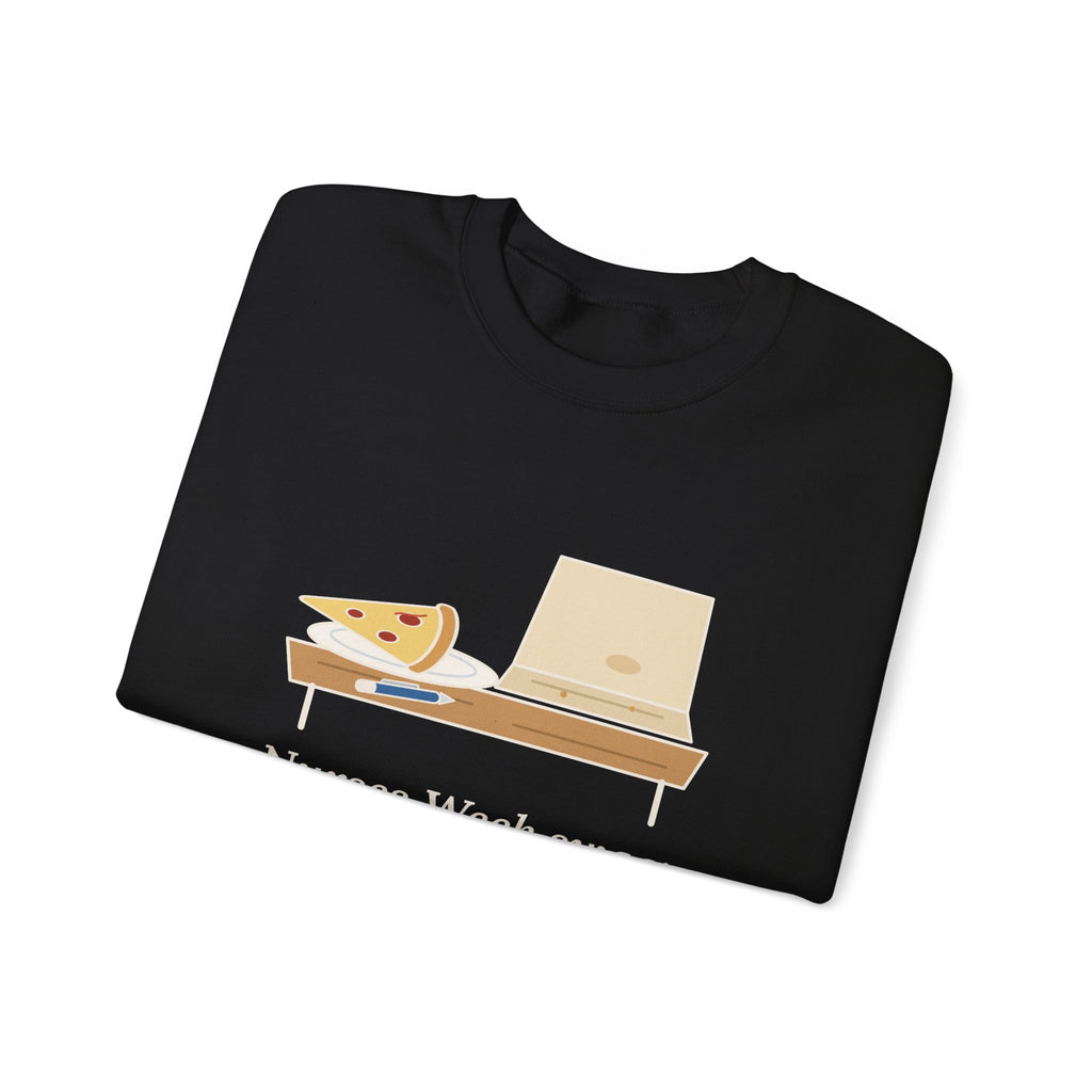 Nurses Week Crewneck Sweatshirt - Nurses Week Swag: One Pen, One Cold Slice.