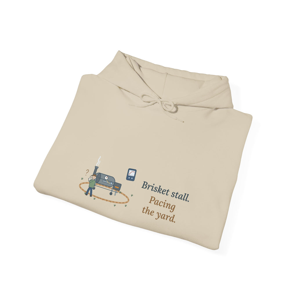 BBQ Smoker Hoodie - Brisket Stall. Pacing the Yard. Pitmaster Hooded Sweatshirt