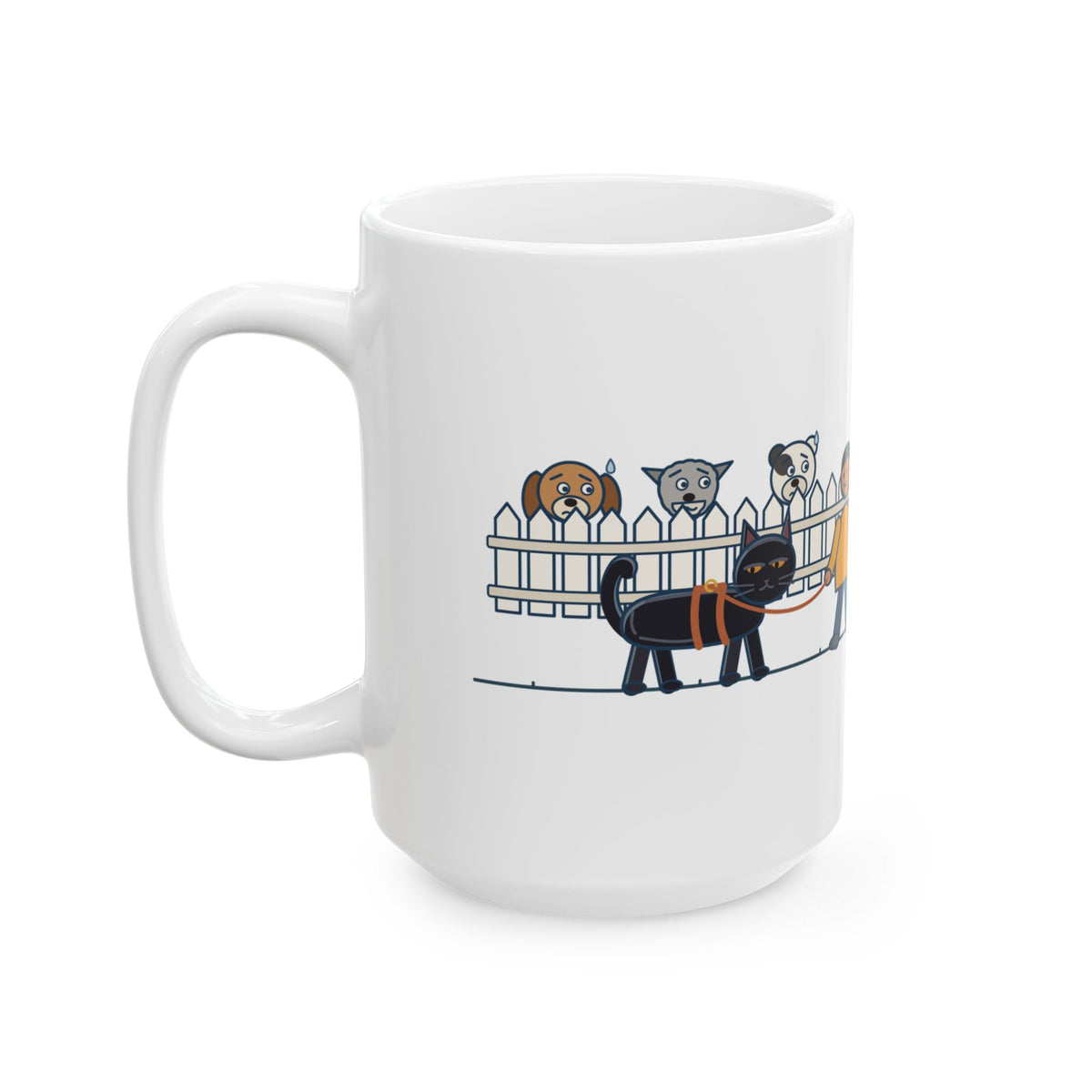 Large 15oz Bombay Cat Mug - Judges Every Dog on the Block