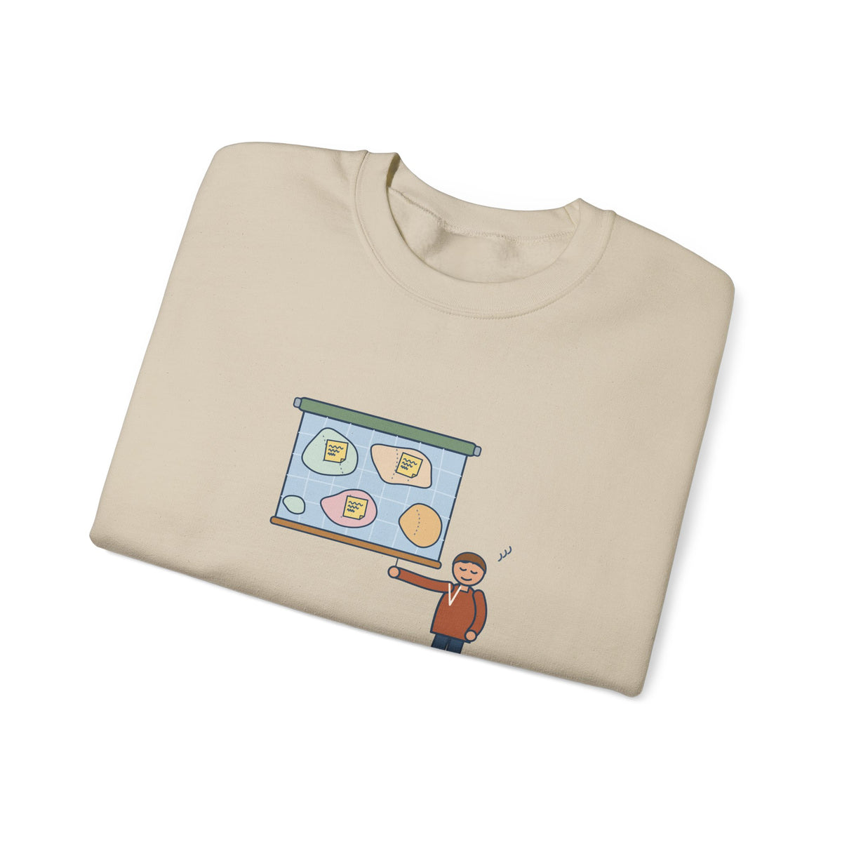 Geography Teacher Crewneck Sweatshirt - Three Countries Renamed Since Printing Classroom Map