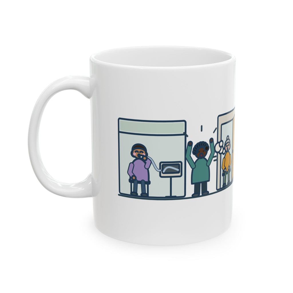 Pulmonary Function Lab Nurse Coffee Mug 11oz - The Patient Next Door Exhaled Too