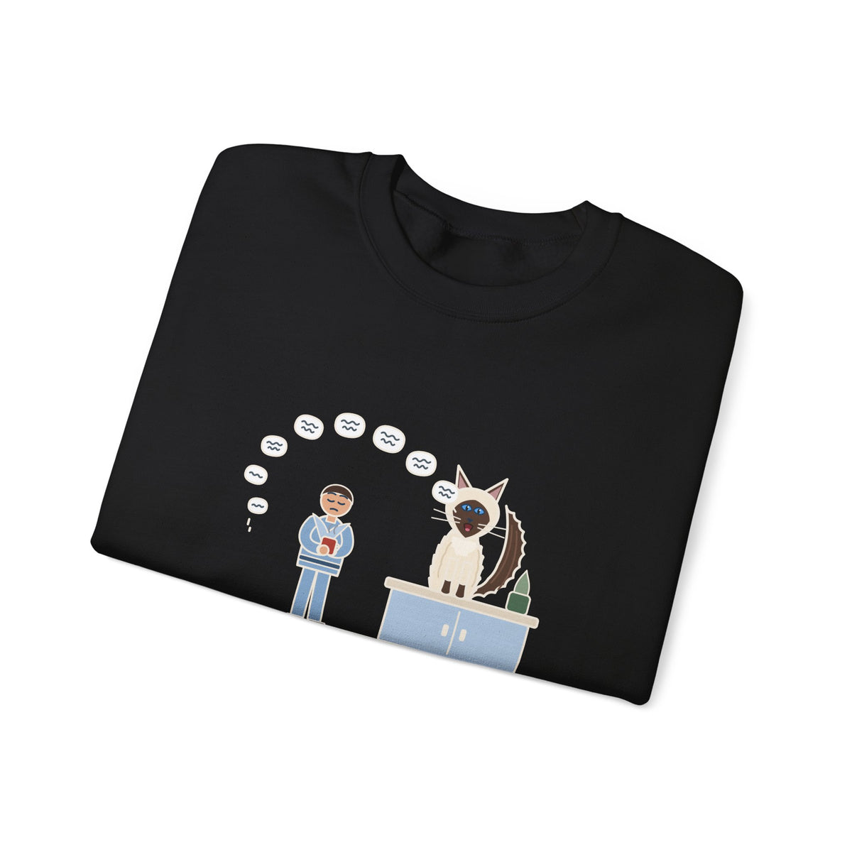 Balinese Cat Crewneck Sweatshirt - The Balinese Replied for Ten Minutes